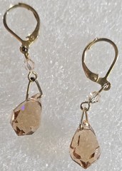 Vintage Faceted Glass & Stone Beads Beaded Drop Dangle Pierced Earring Lot