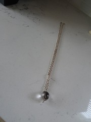 Vintage Sterling Large Pools of Light Crystal Necklace