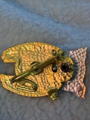 RARE Vintage Tona Signed Articulated Pig Brooch Jonette Jewelry (JJ)Mold Variant