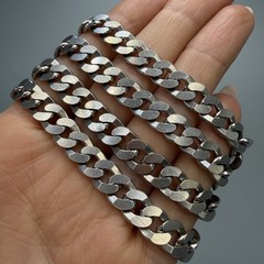 Vintage 925 Sterling Silver Cuban Curb Chain Necklace Men’s Heavy 57.2g 64cm