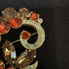 Vintage Signed Eisenberg ICE Brooch Pin & Clip Earrings – Original Box -stunning