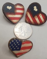 6 Pc U.S.A. Flag Lot: Rafaelian + 2 Unsigned Flag Brooches, 2 Pins, Earrings