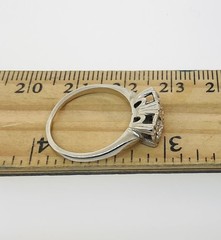 Vintage 1950’s 14K White Gold 2 Stone Diamond Ring