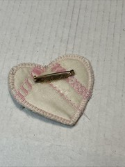 Vintage Brooch – Novelty Arts Craft Safety Pin Back Snap Button Thinble
