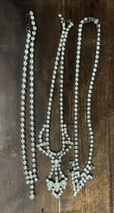 VTG Estate 13 Piece Silver Costume Rhinestone Jewelry Earrings Choker Brooch