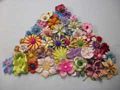 ViNTaGE 58 Pc MeTaL ENaMeL/RHiNeSToNe FLoWeR PiN/EaRRiNg LoT/CoLLeCTiOn (READ)