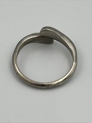 Vintage Sterling Silver Marked S925 Wrapped Teardrop Ring – Size 9-10 92.5 Pure