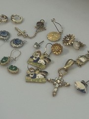 Miscellaneous Vintage Small/Mini Craft Jewelry Lot-Unique Items Charms