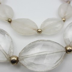 Vintage Lucite Necklace Chunky Layered Statement 19 Inch