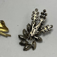 Vintage Lot Brooches/Pins Pewter Tona + More Mixed Lot Of 9