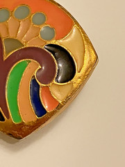 vintage Lanvin enamel earrings.