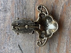 Vtg. Selro & Selini Asian Princess Brooch Pin–Free Ship