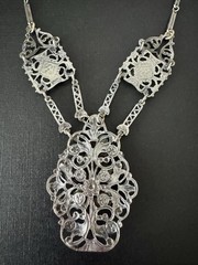 Antique, 800 Silver, Coppini of Florence, Italy, BIB Style, Art Nouveau Revival,