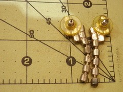 Very Sparkly Vintage 70s Art Deco Modernist Prong Set Rhinestone Earrings 595M4
