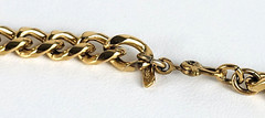 Vintage Monet Red Enamel Rope Twist Collar Necklace Gold Tone Runway 15 In