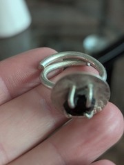 Vintage Silver Modernist Ring 7.5 Freeform Art Sculptural Irregular Handmade