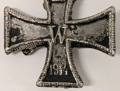 Vintage 1960s Ed “Big Daddy” Roth Surfer Maltese Iron Cross Pendant