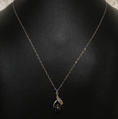 Vintage Sterling Silver Bell Trading Post Pendant Necklace Hallmarked signed