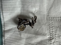 Vintage Sterling Silver Charm Airplane, lamp, crown, ring, car, prospector, bowl