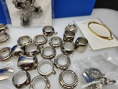 Vintage Costume Jewelry Lot Unused Jewelry Clothes Making More