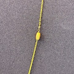 Napier Gold Tone Station Necklace Beaded Chain Minimalist 14–15 Inch