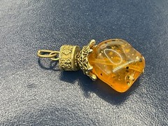 VTG BALTIC AMBER INSECT FOSSIL PENDANT