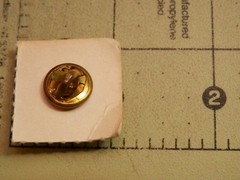 Vintage 1950s Lucky Elephant Gulf Oil Push Pin On Orig. Card 2419d