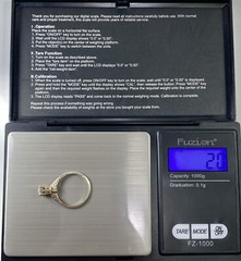 ART DECO 14K .34CT VINTAGE RETRO DIAMOND ENGAGEMENT RING (C325B)