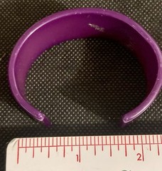 Vintage 1960’s Thick Lucite Bracelets 2 3/8″ For Small Wrists Set of 4