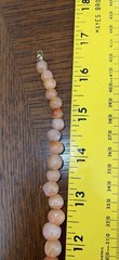 Vintage Peachy Orange Agate Necklace Beautiful Color Variations EUC