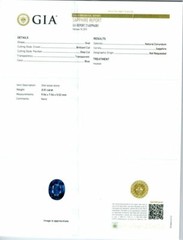 GIA Certified 3.51 Carat Sapphire Diamond Three-Stone Engagement Ring