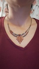 Vtg Southwest Silver Beads W Goldstone Fringe Design Necklace And Bracelet Set