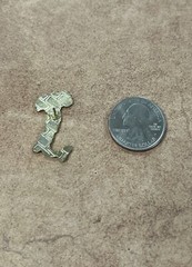 Green White And Red Italia Gold Toned Italy Pin