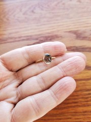 Vintage Rutilated Quartz 14k Artisan Made Ring