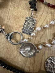 Sterling Silver Vintage Modern Mix Bead Plastic Stone Necklaces Bracelet Lot