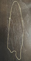 Vintage 12K Gold Filled Twisted Prince of Wales Chain Necklace 16.5″ 1mm 1.1g