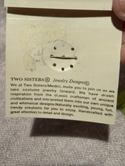 Vintage Two Sisters Medici Butterfly Brooch Pin Red Enamel Gold Tone On Card