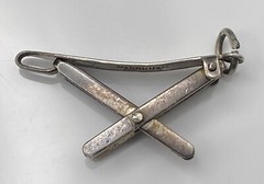 Vintage 40’s Mexico Sterling Silver Folding IRONING BOARD Movable Charm