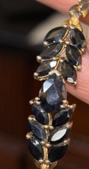 3.67C Sapphire Bracelet 7.5 Inches Long