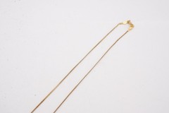 Vintage Gold Filled Diamond Pendant Necklace 17.75″
