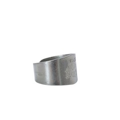 Antique Pisces Engraved Aluminum Horoscope Zodiac Ring Adjustable 7