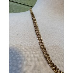 Sarah Coventry Vintage Gold Tone Double Link Chain Necklace 24 Inch J470