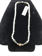 Judith Jack Sterling Silver Marcasite, Pearl and 14KT Gold necklace RARE 3