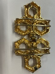1980’s Vintage Mimi D N gold plated belt buckle