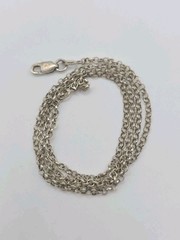 Vintage Sterling Silver 925 Small Rolo Chain Necklace 18″ 3g