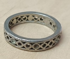 Vintage Ring, Silver Size 8 Approximately