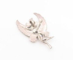 925 Sterling Silver Vintage Pendant Etched Winged Fairy Angel Figurine PT26295