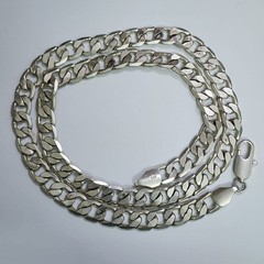 Vintage 925 Sterling Silver Heavy Chain Necklace 12mm 74cm 29in 112.4g Stamped