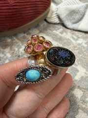 Vtg lot of 3 SARAH COVENTRY rings