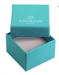 AMORIUM ROSE GOLD PLATED STERLING SILVER BLACK CRYSTAL PALM HAND CUFF BRACELET